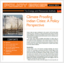 TERI releases policy briefs on Urban Climate Resilience