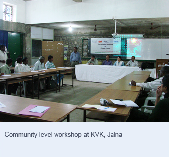 Community level workshop at KVK, Jalna