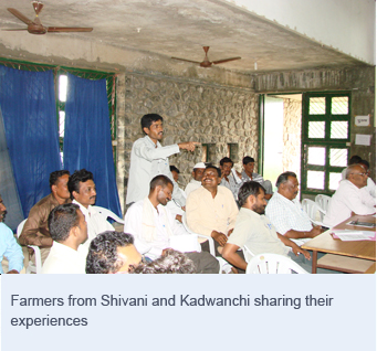 Farmers from Shivani and Kadwanchi sharing their experiences