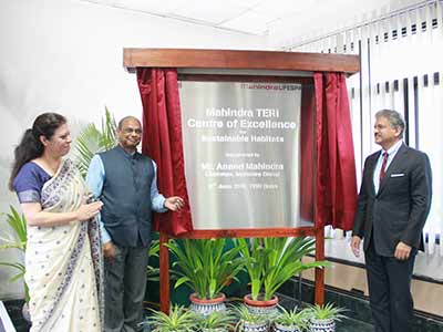 Mr. Anand Mahindra inaugurates the Mahindra-TERI Centre of Excellence (CoE) in Gurugram