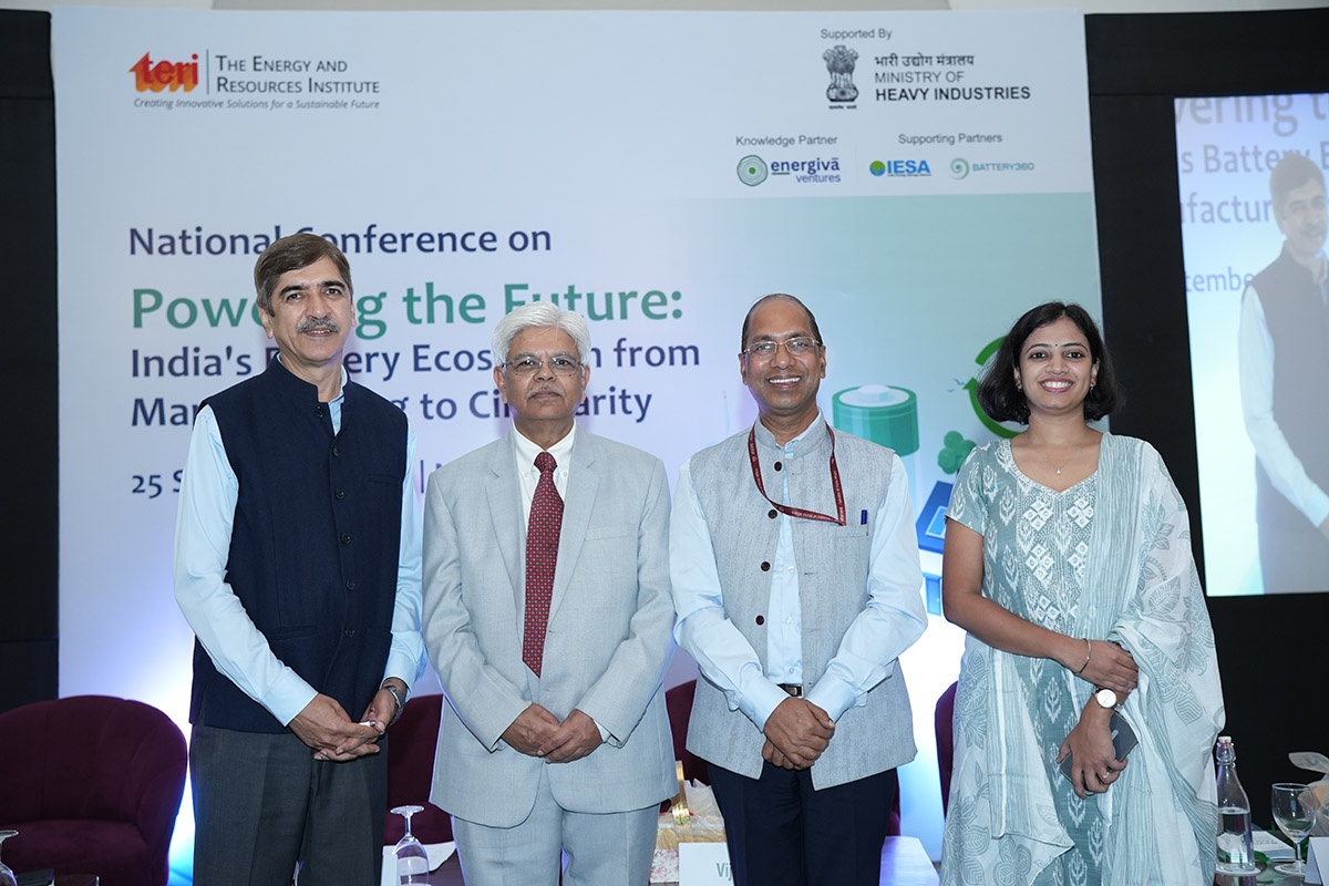 TERI Conference Highlights Pathways to Build India’s Resilient and Circular Battery Ecosystem