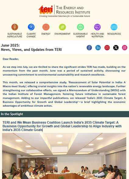 TERI Newsletters