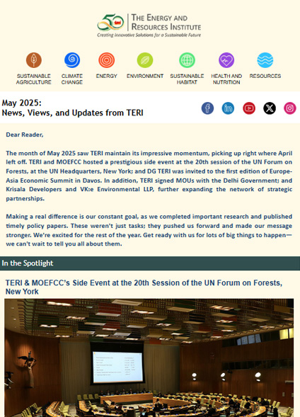 TERI Newsletters