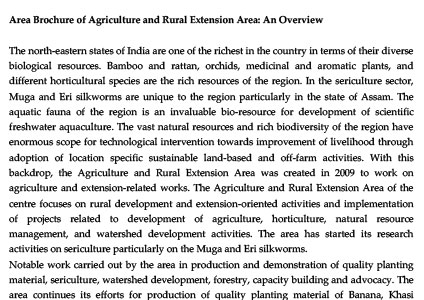 Agriculture and Rural Extension