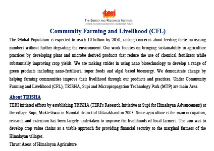 Community Farming Livelihood