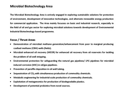 Microbial technology